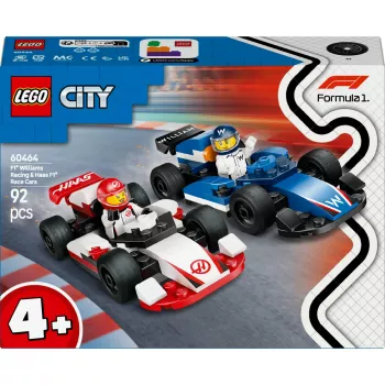 LEGO CITY 60464 F1 - Williams Racing i Haas F1 Samochody Wyścigowe