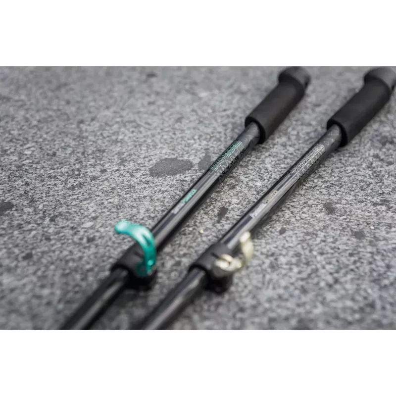 Bayamo Carbon Vario kijki trekkingowe (czarny/jasnobrązowy, 1 para, 105-125 cm)