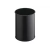 Waste Container Round Polyester Steel Czarny Durable 330101