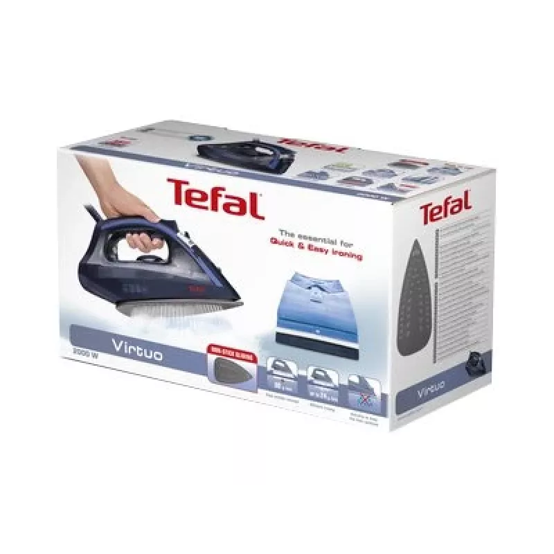 Tefal Virtuo FV 1713 Żelazko parowe Dry & Steam 2000 W Niebieski