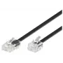 Kabel telefoniczny Microconnect MPK451S RJ11 RJ45 1m czarny