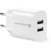 ŁADOWARKA SIECIOWA 2X USB 2,4A 12W BIAŁA
