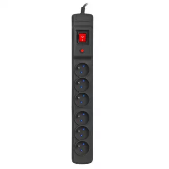 Armac Multi M6 | Listwa zasilająca | ochronnik przepięciowy, 6 gniazd, kabel 5m, czarna