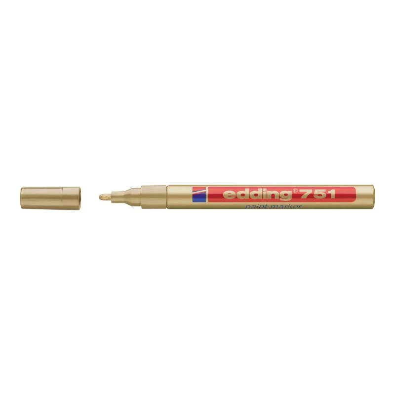 Edding 751 Marker złoty złoto-biały 1 mm
