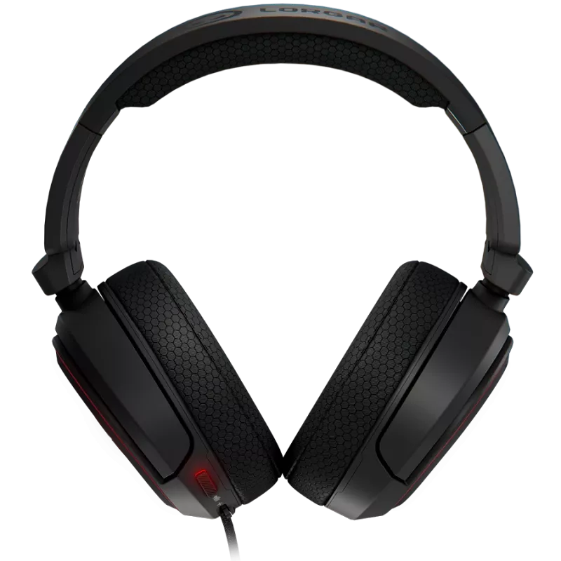 Słuchawki gamingowe LORGAR Kaya 460, USB, z mikrofonem, CM108B, podświetlenie RGB, Plug&Play, kabel USB-A 2m, nauszniki materiałowe, wymiary: 192*184,7*88mm, 0,329kg, czarne
