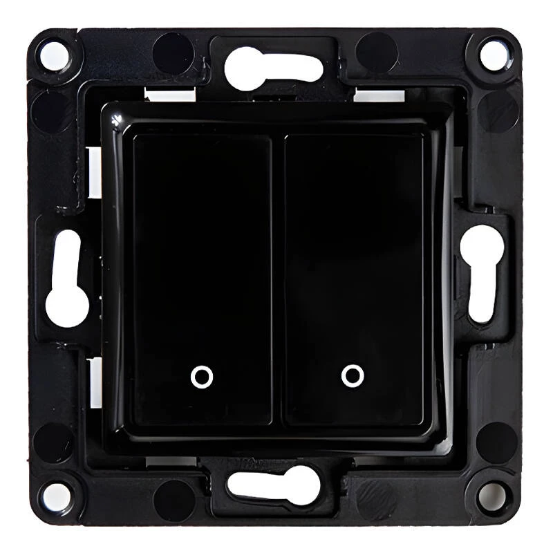Shelly Wall Switch 2 czarny przyciski sterujące kompatybilność Shelly 2.5