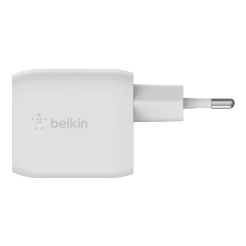 Belkin WCH011vfWH Ładowarka sieciowa AC szybkiego ładowania do laptopa, smartfona, tabletu, biała