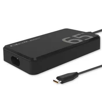 QOLTEC Charger 65W GaN Super Fast cienki PD 5-20V 3.25A USB-C
