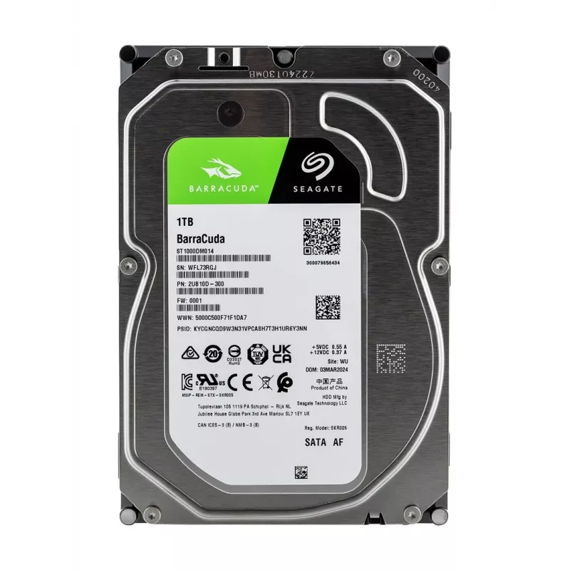 Dysk twardy wewnętrzny Seagate Barracuda ST1000DM014 1 TB 7200 RPM 256 MB 3,5 cala Serial ATA III