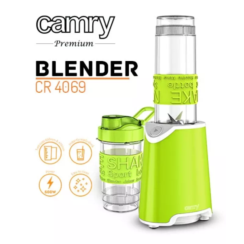Blender Camry CR 4069 600 L Cooking blender Zielony, Przezroczysty, Biały 500 W