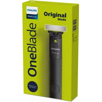 Golarka hybrydowa i trymer Philips OneBlade QP1424/10 — grafitowa, zasilana bateriami, 30 min pracy, nakładki do brody