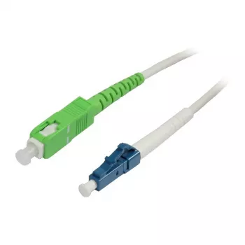 LWL-1-Fiber-Patchk. 5mtr.LC-SC(APC8Grad) - 9/125u - bevel - G657.A2 - Synergy21 -