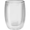 Podwójnościenne szklanki borokrzemowe ZWILLING 39500-076, 200 ml, przezroczyste, zestaw 2 szt.