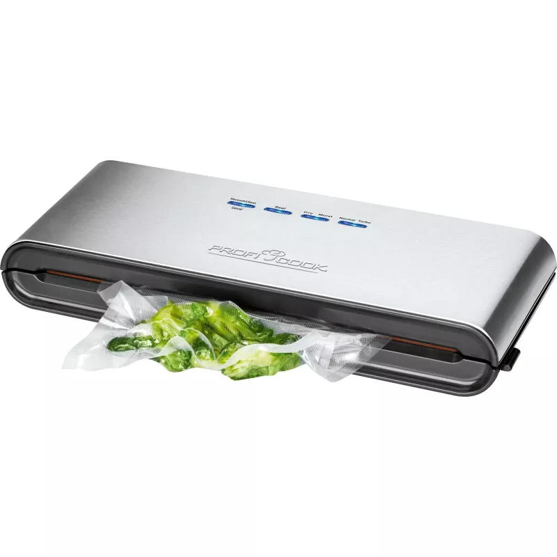 ProfiCook PC-VK 1080 - Zgrzewarka próżniowa (do torebek plastikowych) - 120 W - Stal nierdzewna/Czarny (501080)