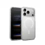 Crong Hybrid Matte Magnetic MagSafe etui na iPhone 17 Pro Max — PC+TPU, półprzezroczysty biały