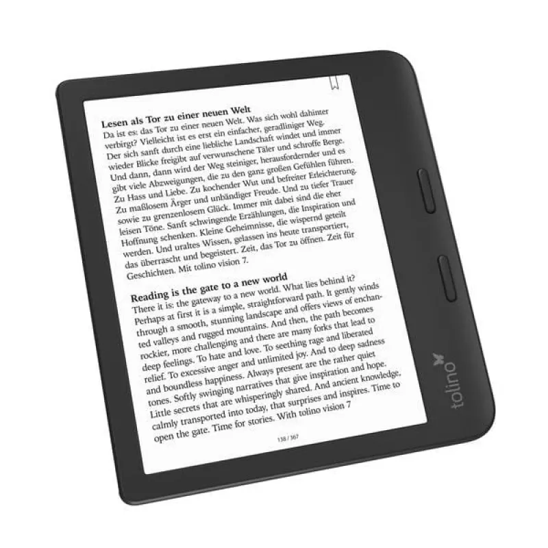 Tolino czytnik e-booków Ekran dotykowy Wi-Fi Czarny