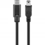 Kabel USB Goobay 67989 0,5 m Mini-USB B na USB-C czarny