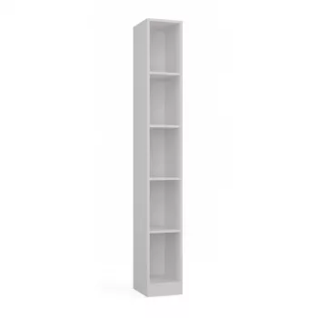 top e shop regał REGAŁ R25 25 cm biały — jednosekcyjny regał na książki