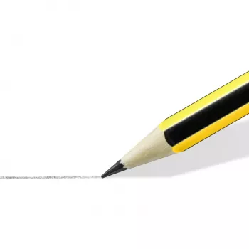 Ołówek drewniany Staedtler Noris 120 2H — twardość 2H, średnica grafitu 2 mm, pojedyncza sztuka, czarno-żółty