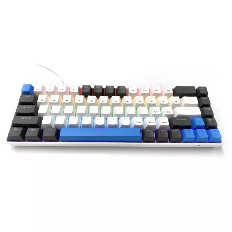 Klawiatura mechaniczna MEDIA-TECH MT1259 czerwony Core MX60, format 60%, przełączniki CHERRY MX czerwony, podświetlenie RGB, USB, wysokoprofilowe klawisze