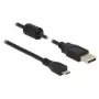 Kabel USB DeLOCK 84900 USB 2.0 0,5 m USB A Micro-USB B Czarny