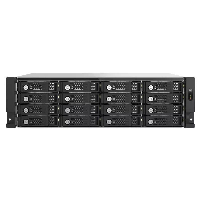 QNAP - TL-R1600PES-RP - Festplatten-Array - 16 Schächte (SATA-600 / SAS-3) SAS 12Gb/s (extern) Rack einbaufähig 2U