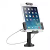 Manhattan iPad i Tablet - Stojak biurkowy, zamykany, do montażu na ścianie, zabezpieczenie przed kradzieżą, tablety 7.9 inch do 10.5 inch, obrót 360°, nachylenie +/-70°, obrót w poziomie 330°, czarny, dożywotnia gwarancja