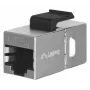 Moduł Keystone LANBERG KSF5-3000 — kabel płaski Cat5e F/UTP, gniazdo RJ-45, czarny