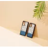 Etui na telefon man and wood do Samsung Galaxy Note 20 Ultra — niebieski kwiat na czarnym
