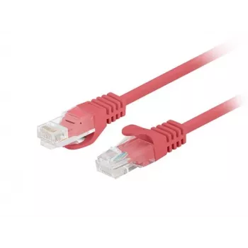 Kabel krosowy LANBERG PCU6-20CC-0025-R RJ45 kat.6 U/UTP 0,25 m czerwony