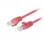 Kabel krosowy LANBERG PCU6-20CC-0025-R RJ45 kat.6 U/UTP 0,25 m czerwony