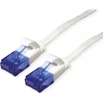 Kabel krosowy VALUE Kat.6A (Klasa EA) UTP, bardzo płaski, biały, 1,5 m (21.99.2064)