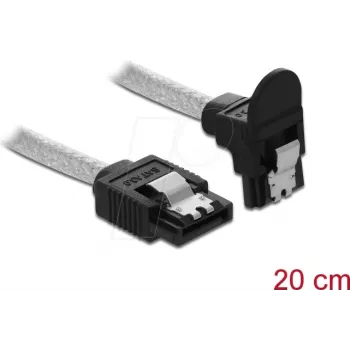 Kabel SATA DeLOCK 85344 0.2 m Czarny Transparentny