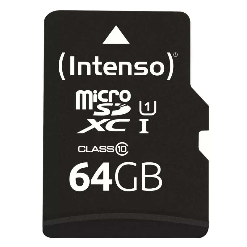 Karta pamięci Intenso 64GB MicroSDXC UHS-I Class 10 3423490