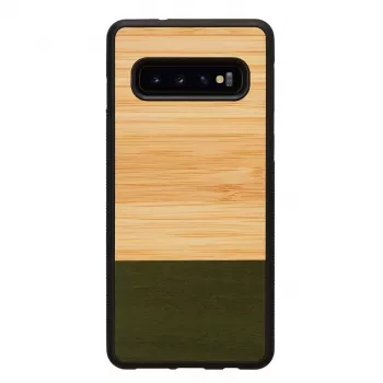 Etui na smartfon man and wood do Galaxy S10 — bambusowy las czarny