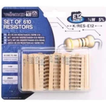 VELLEMAN K/RES-E12 - zestaw, rezystory E12, 610 sztuk (K/RES-E12)