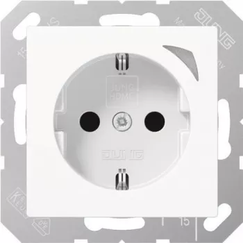 Jung HOME SCHUKO BTA1521SWW Gniazdo wtykowe 1 (BTA1521SWW)