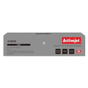 Taśma barwiąca Activejet A-LQ350 (zamiennik Epson S015633; Supreme; 2 500 000 znaków; czarna)