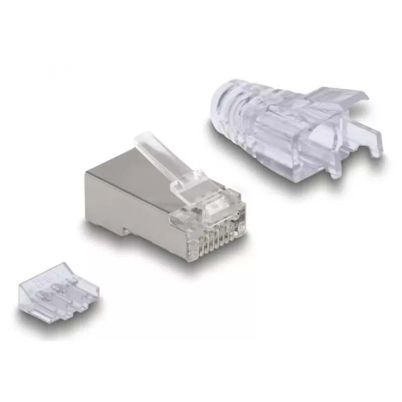 DeLOCK 67177 RJ45 Złącze przewodowe Srebrny Przezroczysty Męski 50 szt.
