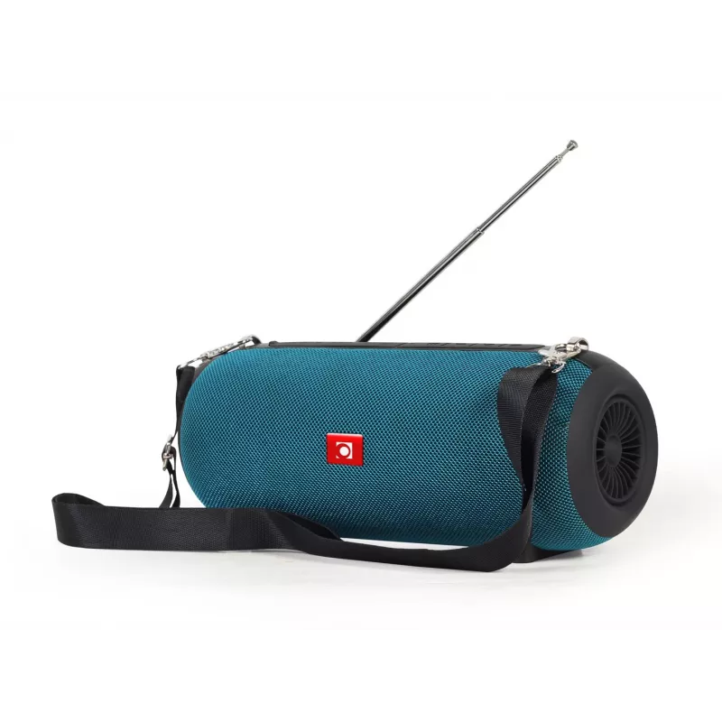 Przenośny głośnik stereo GEMBIRD SPK-BT-17-G — Bluetooth 5.1, 5 W RMS, 1200 mAh, MicroSD, FM, AUX