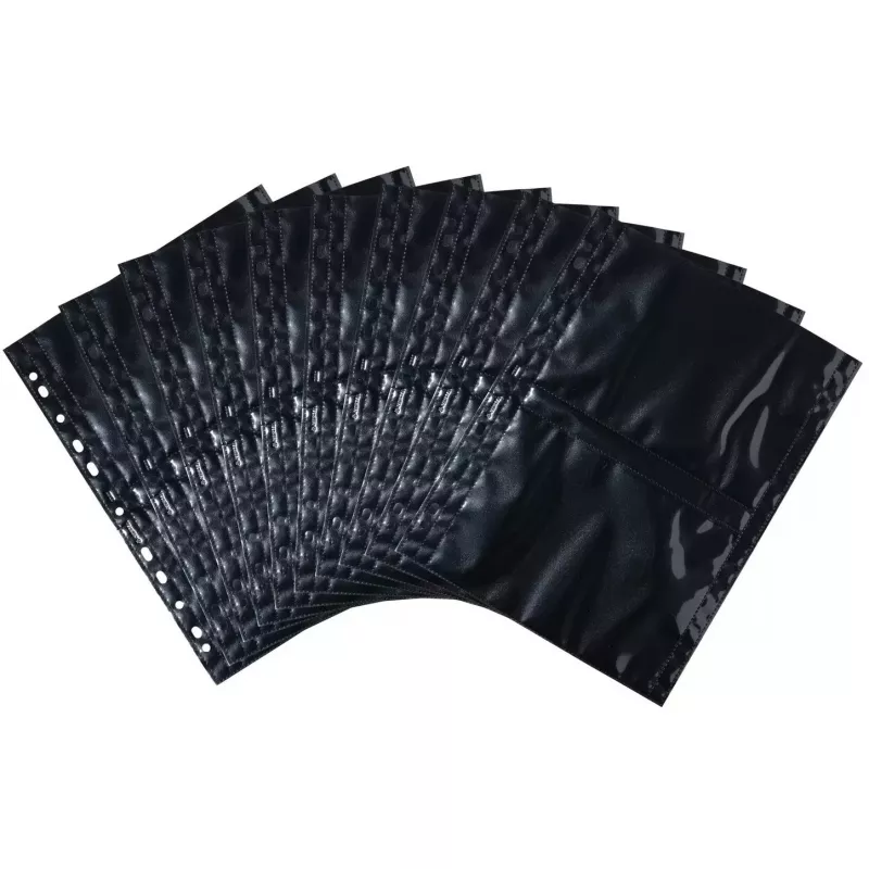 Fotograficzne kieszonki HERMA Fotophan 13x18 cm poziome czarne 10 szt.