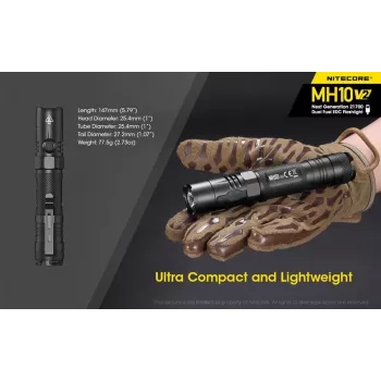 Latarka ręczna Nitecore MH10 V2 czarna