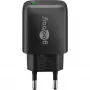Szybka ładowarka sieciowa USB-A QC (18 W) (czarna)