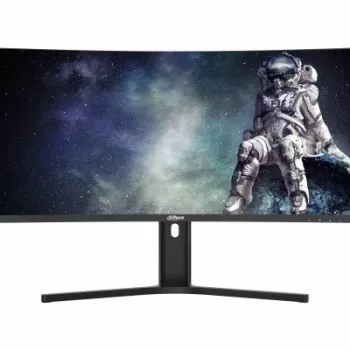 Monitor komputerowy DAHUA LM34-E330CA 34 cale (86,4 cm) UltraWide Quad HD 3440×1440 VA LCD 21:9 Zakrzywiony, 1 ms, VESA, Regulowana wysokość, Czarny