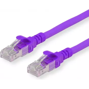 Secomp Roline - kabel krosowy - RJ-45 (M) do RJ-45 (M) - 1 m - SFTP - CAT 6a - fioletowy (21.15.2931)
