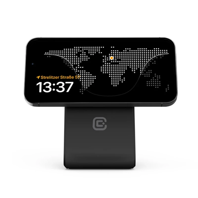 Ładowarka wewnętrzna Crong CRG-MSPS-BLK Smartwatch Czarna Lightning USB Bezprzewodowa