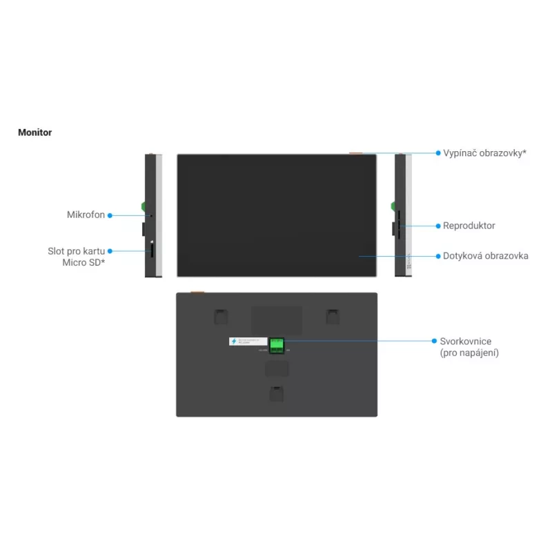 System wideodomofonowy EZVIZ EP7 7 cali 1024x600 2-drożny dźwięk