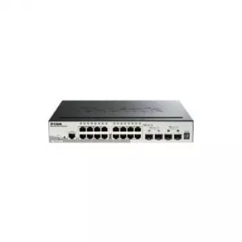 D-Link 20-portowy Gigabitowy Stackowalny Zarządzalny Switch z 2 x 10G SFP+ i 2 x SFP
