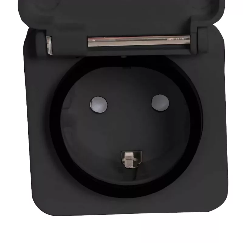Smart Plug Denver PLO-108 Czarny Zewnętrzny IP44 Przewodowy i Bezprzewodowy