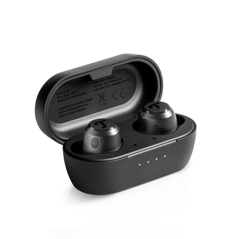 Teufel REAL Niebieski TWS 3 Zestaw słuchawkowy Bezprzewodowy Douszny Połączenia/Muzyka Bluetooth Czarny